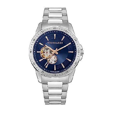 TRUSSARDI T-HAWK 42MM メンズクロノグラフ時計ブルーR2423153002 並行 