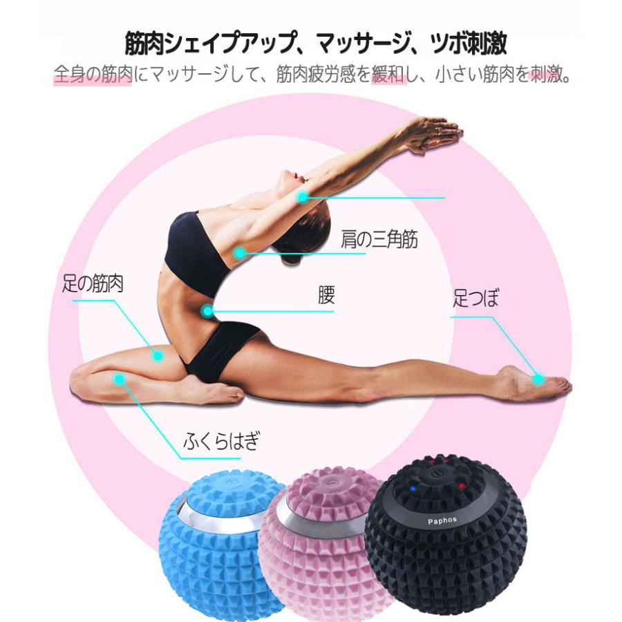 本店は マッサージボール 振動 電動 背中 筋膜リリース ストレッチボール 振動ボール マッサージローラー ミニ マッサージ ヨガボール カバー付き Wantannas Go Id