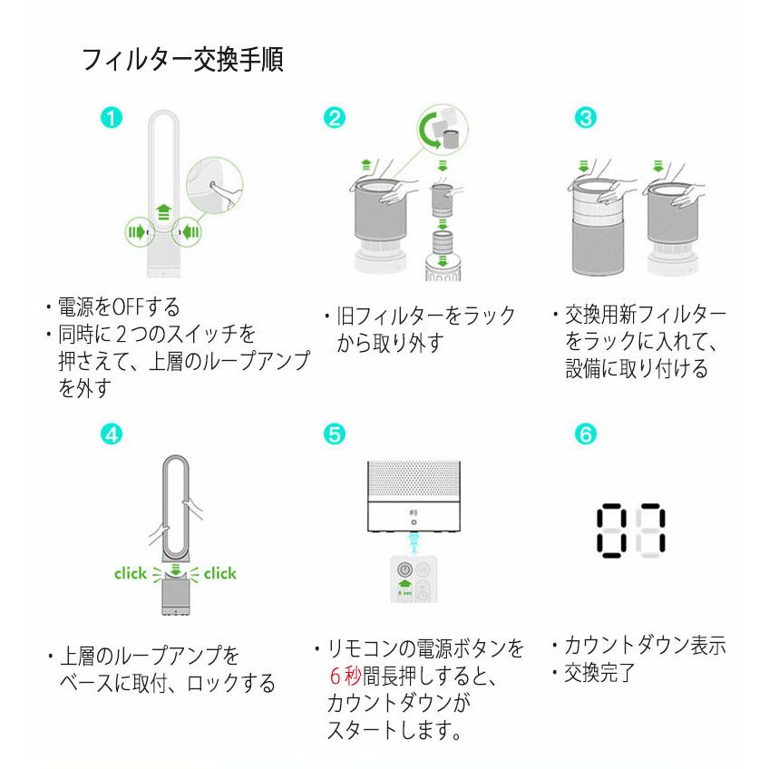 空気清浄機機能付き 互換フィルター ダイソン フィルター HP00/01 HP02/03 DP01/03 Dyson 対応モデル用　交換フィルター｜cassano-shoten｜07