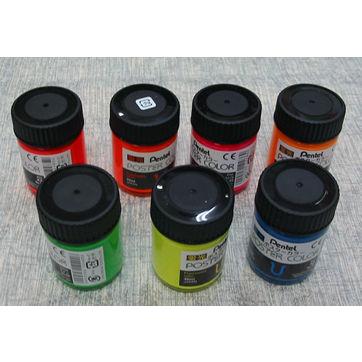 ぺんてるポスターカラーu蛍光7色セット30ml ブラックパネル用 Da009 M 子どもの本と木の玩具カシオペイア 通販 Yahoo ショッピング