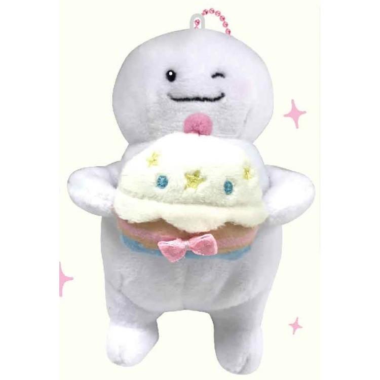 脂肪ちゃん ボールチェーン付き縫製マスコット ホワイト 6254 セール ラッピング不可 キャラクター雑貨 ラフラフ 通販 Paypayモール