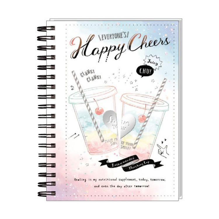 ファンシー文具 リングノート Cheers Everyone S Happy Bottle キャラクター雑貨 ラフラフ 通販 Paypayモール