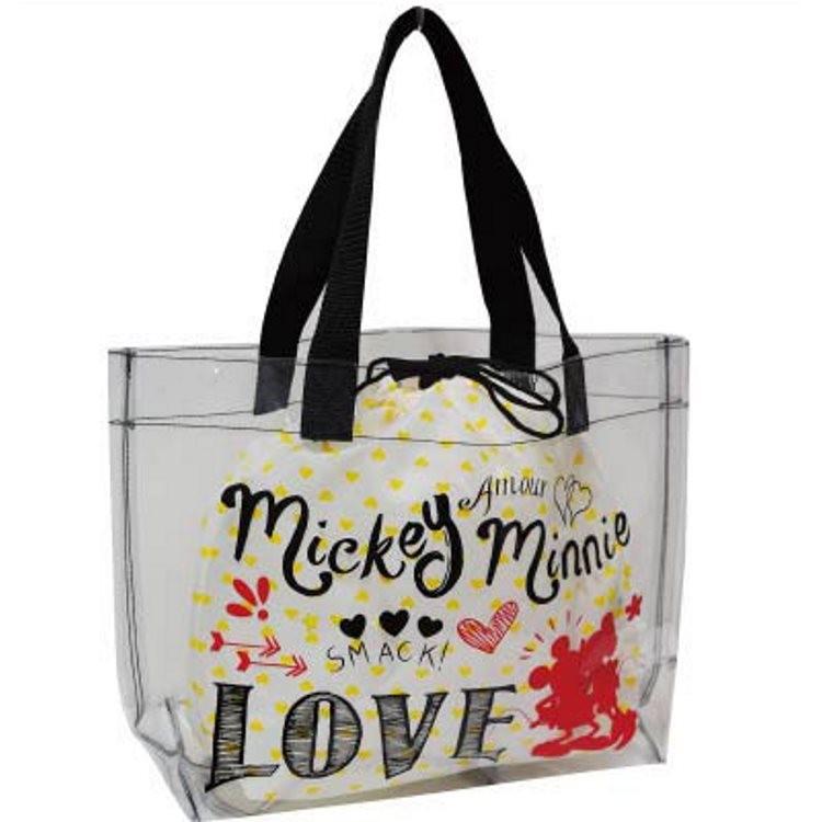 ディズニーミッキー ミニー レジャーバッグ テープタイプ 黒 サマーアイテム ラッピング不可 キャラクター雑貨 ラフラフ 通販 Paypayモール