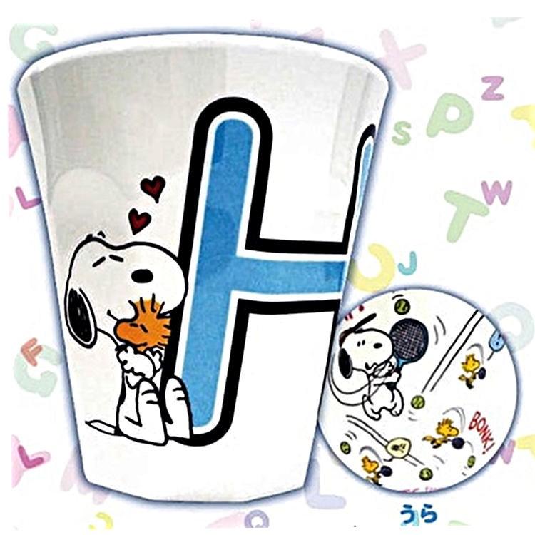 スヌーピー イニシャルメラミンカップ H セール ラッピング不可 キャラクター雑貨 ラフラフ 通販 Paypayモール