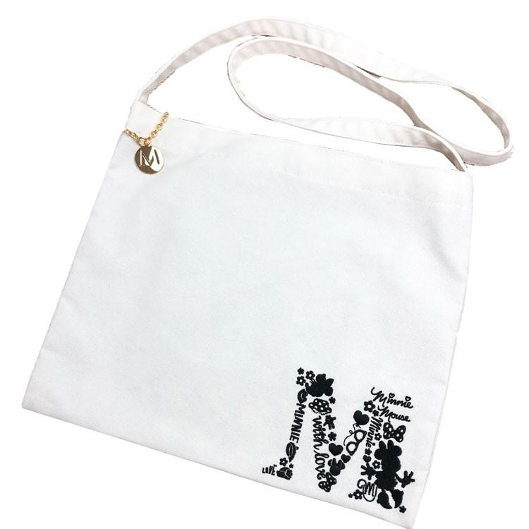 ディズニーミニー ショルダートートバッグ イニシャル刺繍 セール ラッピング不可 キャラクター雑貨 ラフラフ 通販 Paypayモール
