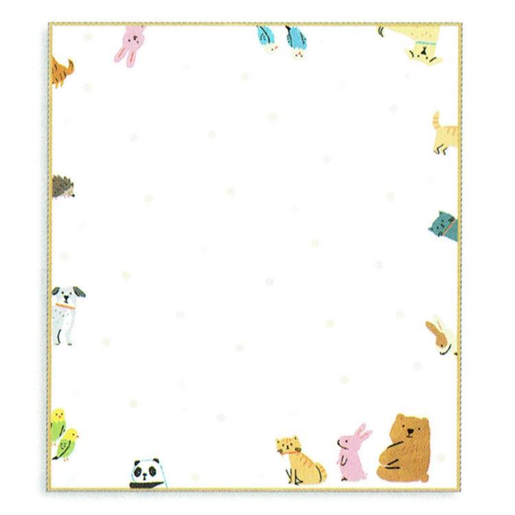 動物 封筒付き色紙 キャラクター雑貨 ラフラフ 通販 Paypayモール