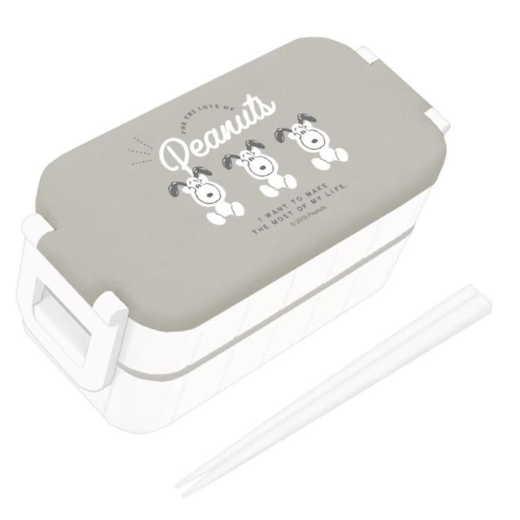 スヌーピー 2段ランチボックス トリオ キャラクター雑貨 ラフラフ 通販 Paypayモール