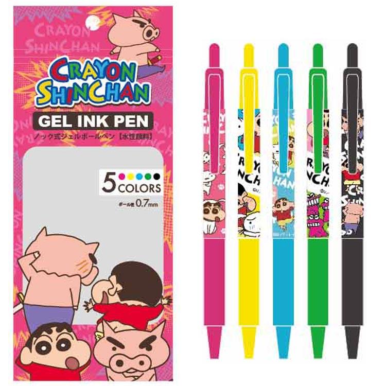 クレヨンしんちゃん ゲルペン5本セット ぶりぶり キャラクター雑貨 ラフラフ 通販 Paypayモール