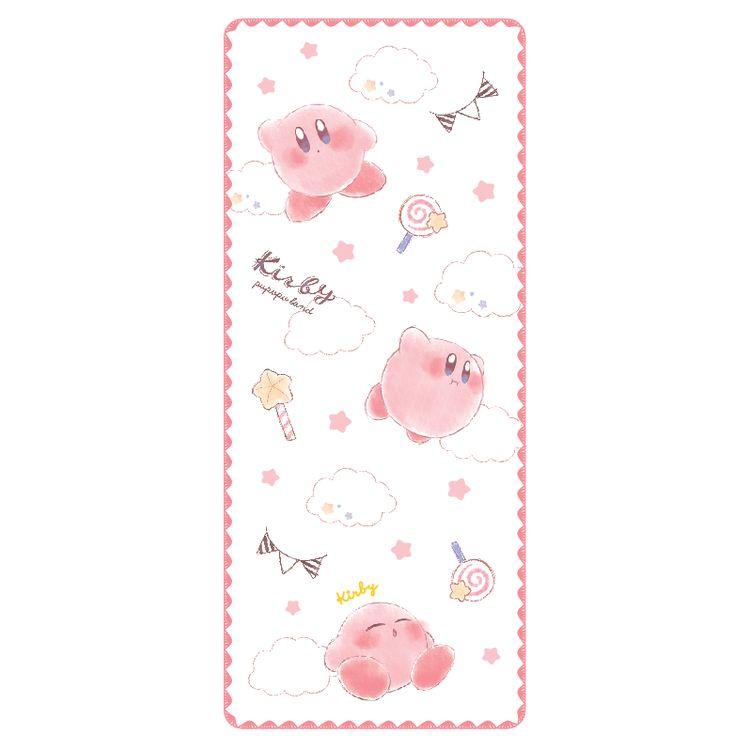 星のカービィ フェイスタオル カービィ コットン キャンディ雲とカービィ キャラクター雑貨 ラフラフ 通販 Paypayモール