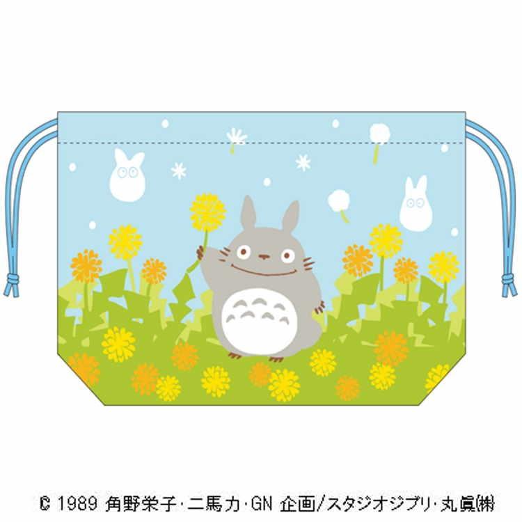 となりのトトロ マチ付き巾着 たんぽぽとトトロ キャラクター雑貨 ラフラフ 通販 Paypayモール
