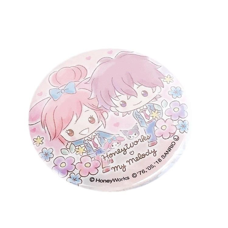 ハニーワークス×マイメロディ BIG缶バッジ 夏樹&優 [000770