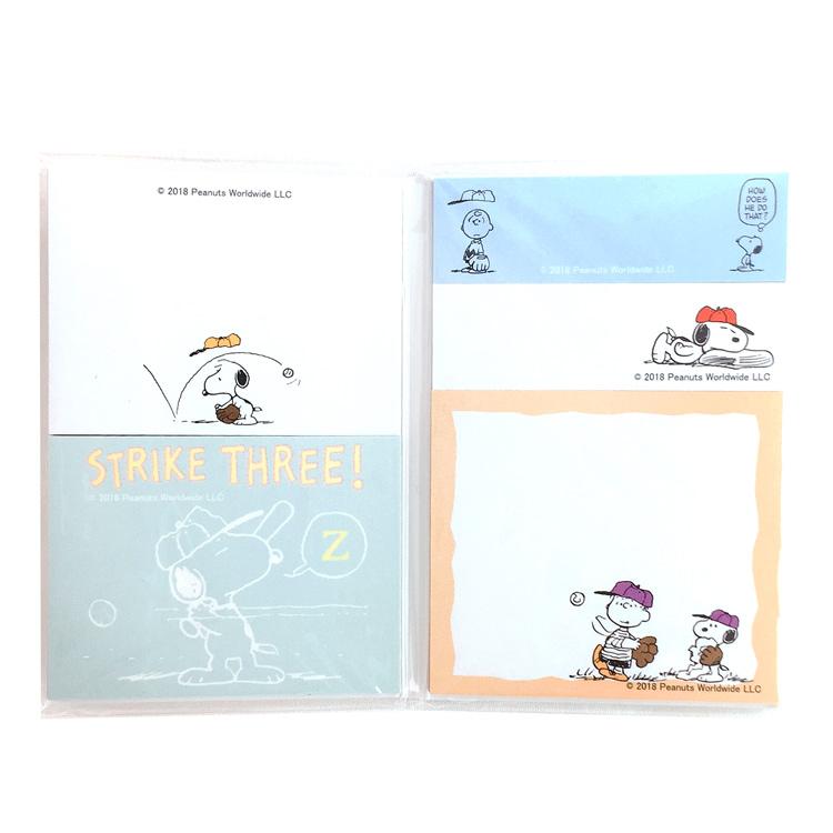 スヌーピー ブック型付箋 Baseball ラッピング不可 キャラクター雑貨 ラフラフ 通販 Paypayモール