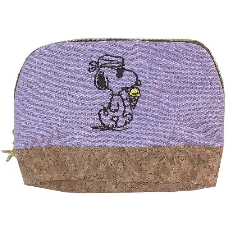 スヌーピー ドームポーチ アイスクリーム パープル 0903 キャラクター雑貨 ラフラフ 通販 Paypayモール