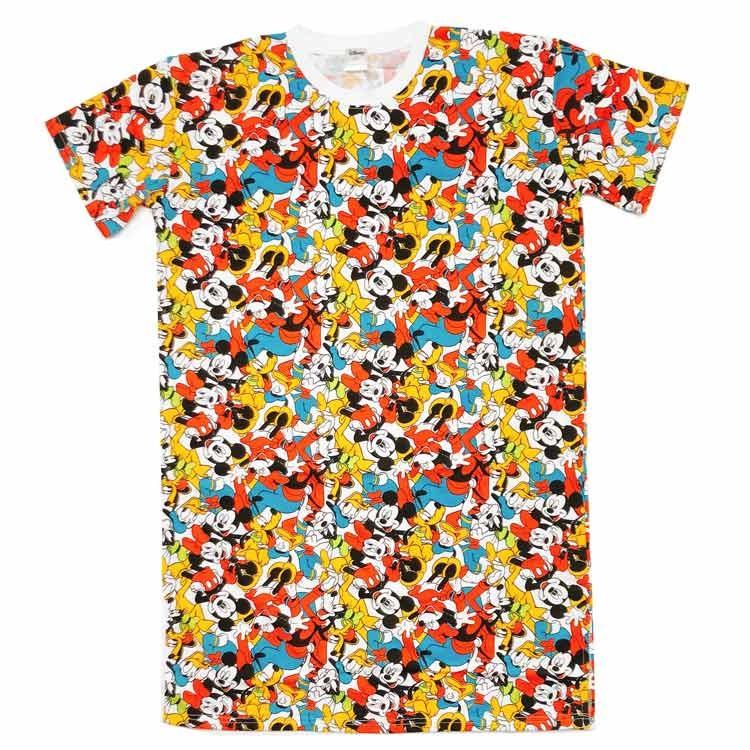 ディズニーミッキー フレンズ ロングtシャツ 総柄 ぎっしり サマーアイテム Jd23awds6490 キャラクター雑貨 ラフラフ 通販 Yahoo ショッピング
