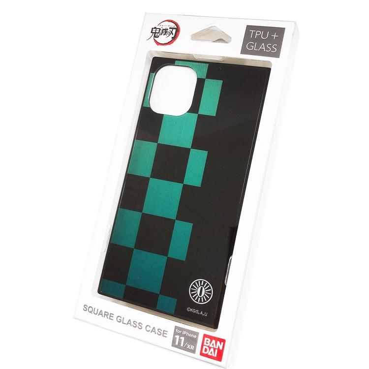鬼滅の刃ケース 鬼滅の刃 スクエアガラスケースiPhone11 XR 竈門 炭治郎 [988380