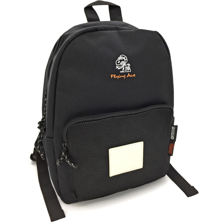 Outdoor スヌーピー ミニリュック フライングエース柄 黒 アウトドアプロダクツコラボバッグ キャラクター雑貨 ラフラフ 通販 Paypayモール