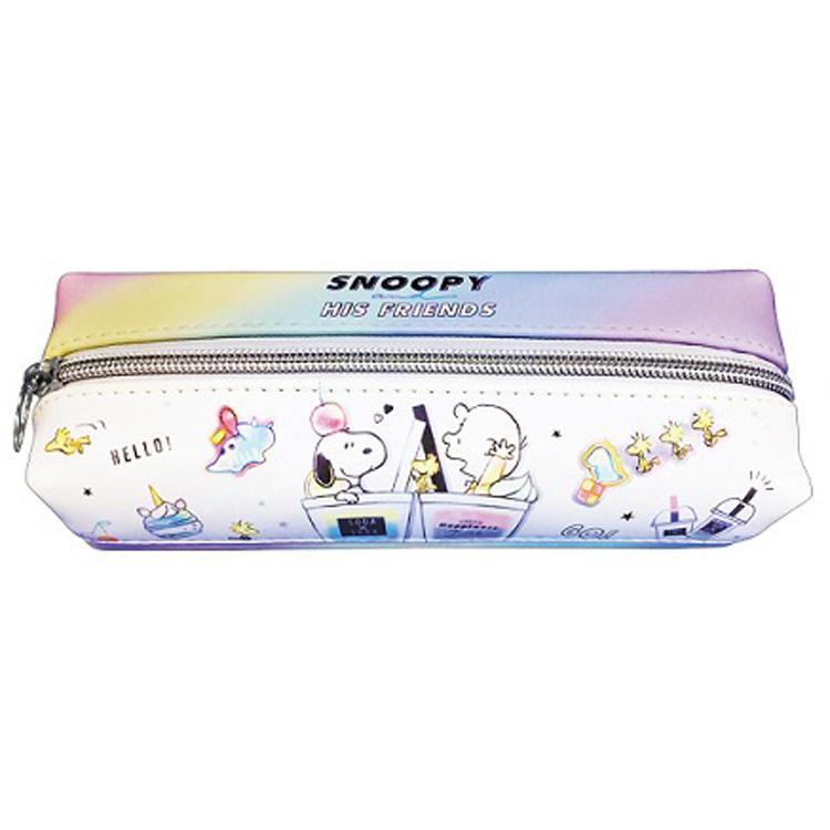 スヌーピー 2ルームペンケース レインボー キャラクター雑貨 ラフラフ 通販 Paypayモール