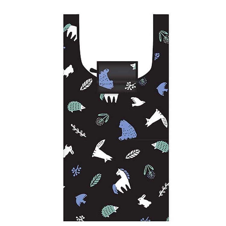 Eco Bag エコバッグ フォレスト ブラック キャラクター雑貨 ラフラフ 通販 Paypayモール