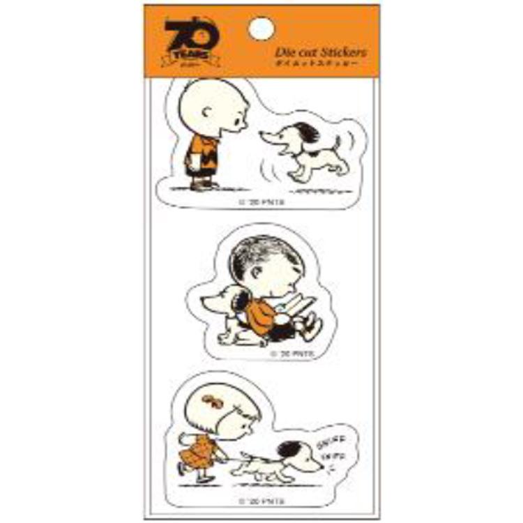 全商品オープニング価格 スヌーピー ダイカットステッカー オレンジ 70周年第2弾