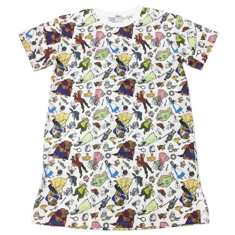 ディズニー美女と野獣 ロングtシャツ オールスター 総柄 サマーアイテム Kd23awds7278 キャラクター雑貨 ラフラフ 通販 Yahoo ショッピング