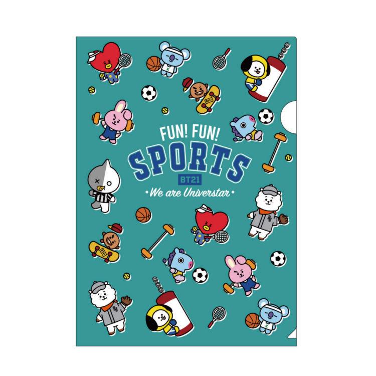 Bt21 クリアファイル スポーツ2 Line Friends キャラクター雑貨 ラフラフ 通販 Paypayモール