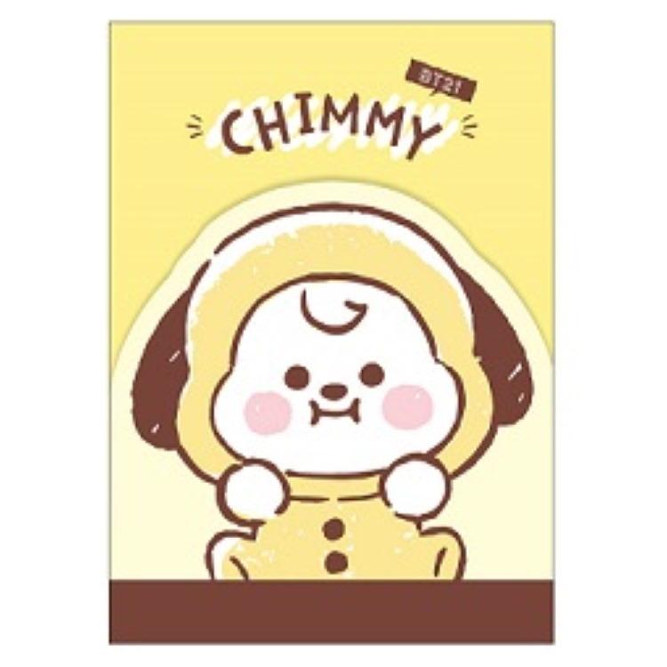 Bt21 ダイカットミニメモ Chimmy Line Friends キャラクター雑貨 ラフラフ 通販 Paypayモール