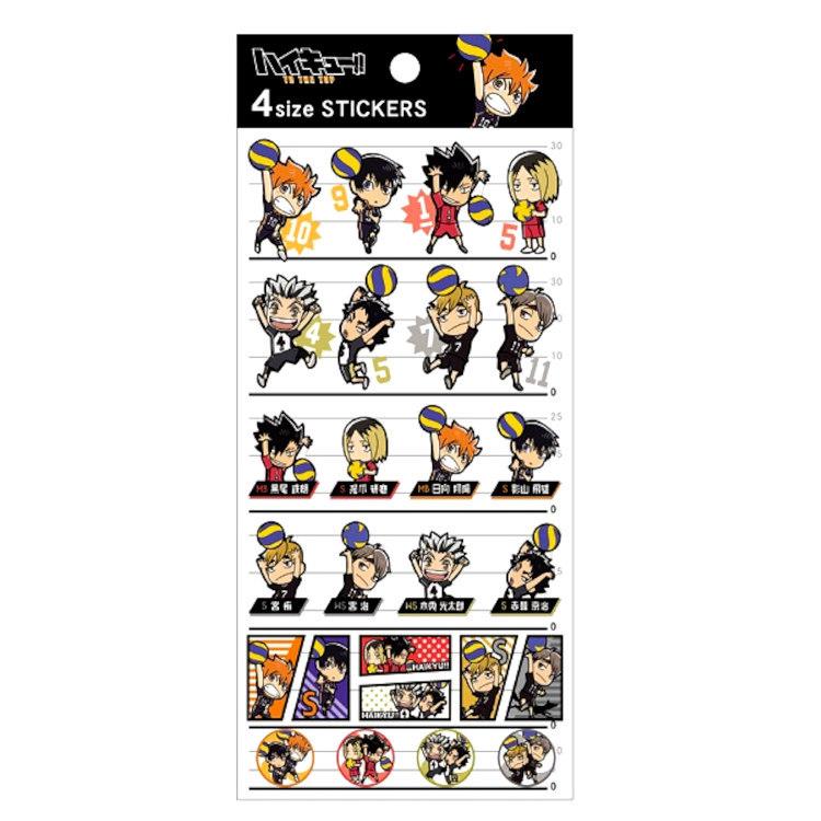 ハイキュー 4size Stickers ミニキャラ Kg キャラクター雑貨 ラフラフ 通販 Yahoo ショッピング