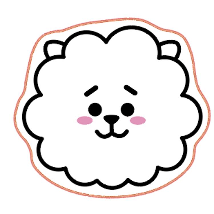 日本正規代理店品 Bt21 ミニタオル ダイカット Rj Line Friends 安心