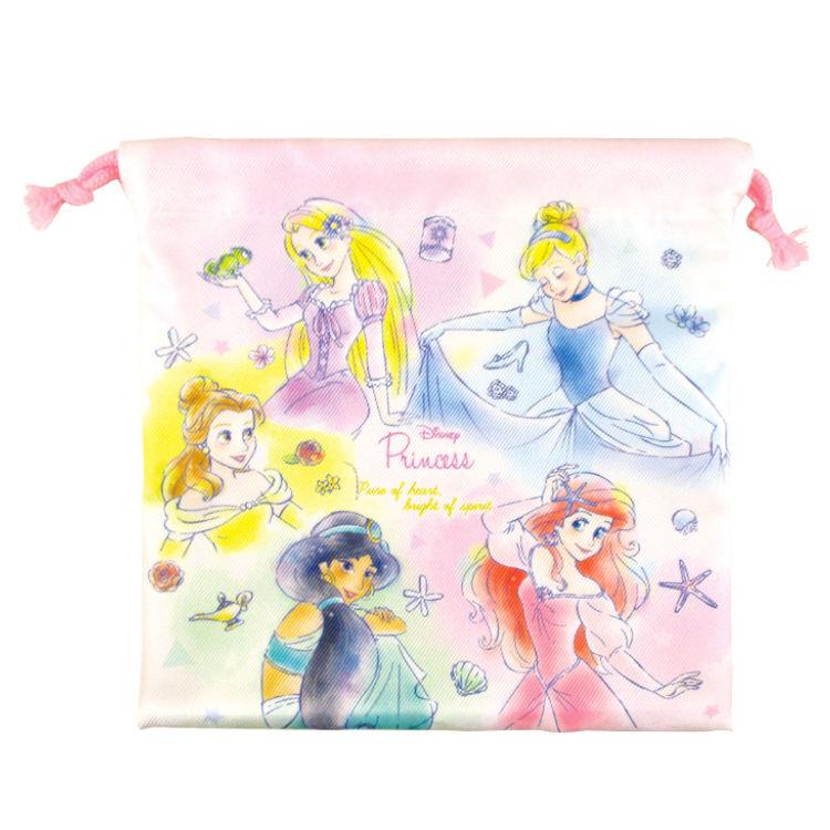ディズニー プリンセス フラット巾着 プリンセス カラフルアート 1574 キャラクター雑貨 ラフラフ 通販 Paypayモール