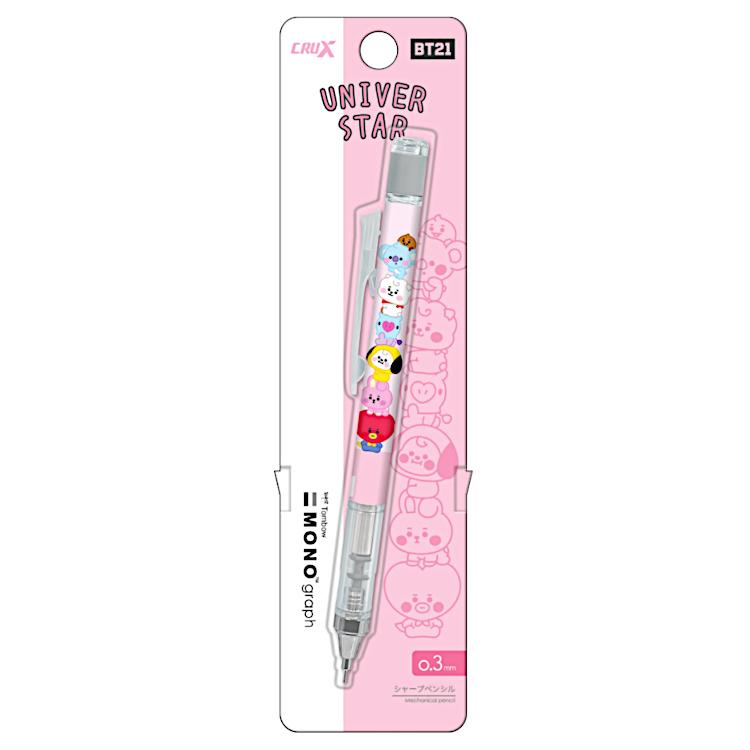 Bt21 モノグラフシャープペンシル0 3mm Pink La キャラクター雑貨 ラフラフ 通販 Yahoo ショッピング