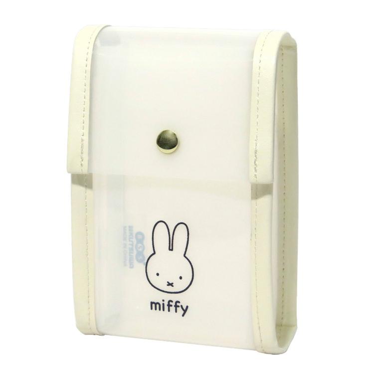 2025SSミッフィー ポーチ ホワイト 195814 フェイス第3弾 ミニポーチ