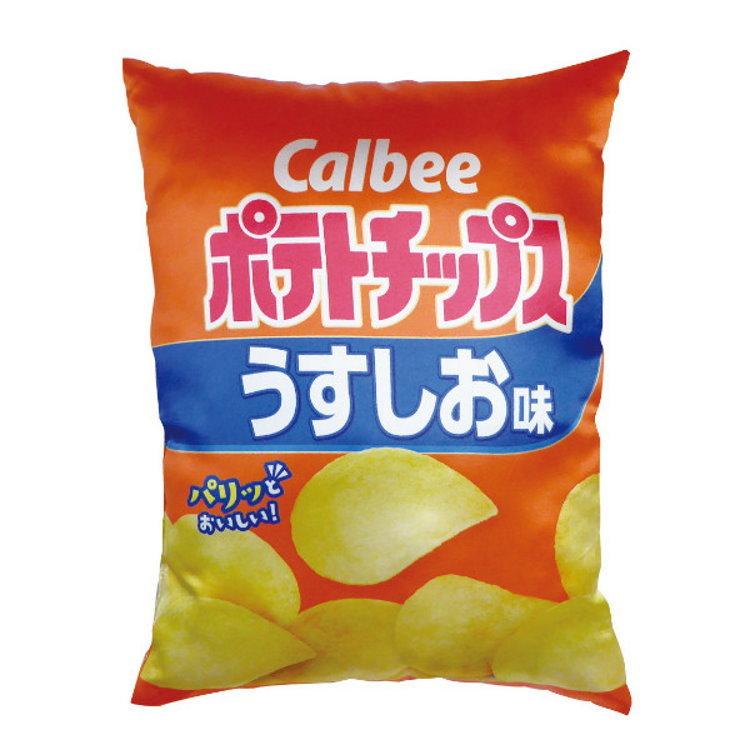 Calbeeポテトチップス ダイカットクッション うすしお キャラクター雑貨 ラフラフ 通販 Paypayモール