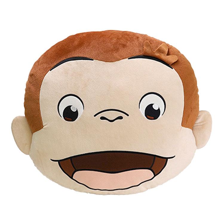 おさるのジョージ フェイスクッション アニメーションジョージ 笑い