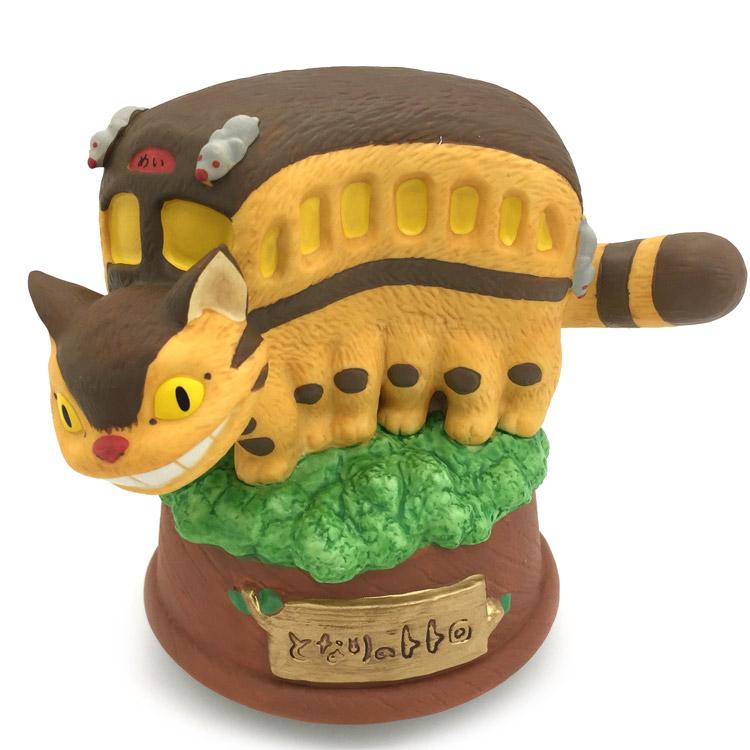 となりのトトロ 磁器オルゴール ネコバス 木の上 : キャラクター雑貨