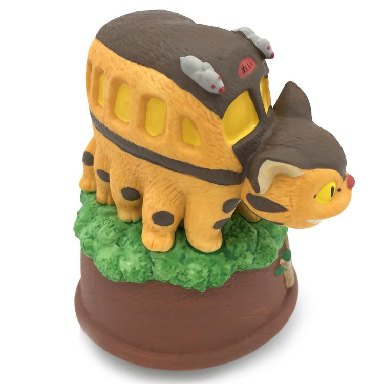 となりのトトロ 磁器オルゴール ネコバス 木の上 : キャラクター雑貨