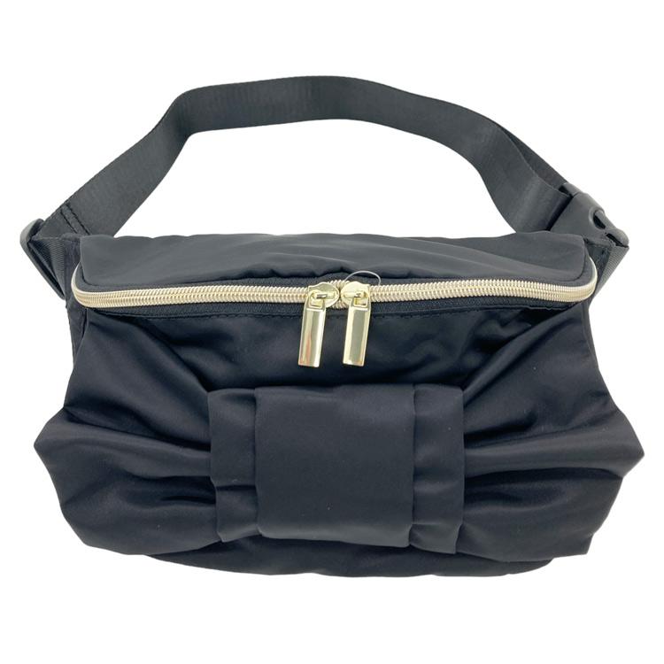 pink trick タックリボンボディバッグ ボディバッグ ウエストポーチ