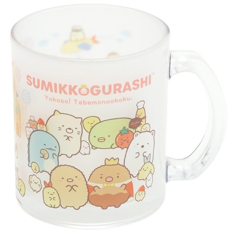 すみっコぐらし ガラスマグカップ コップ グラス 持ち手付 セール