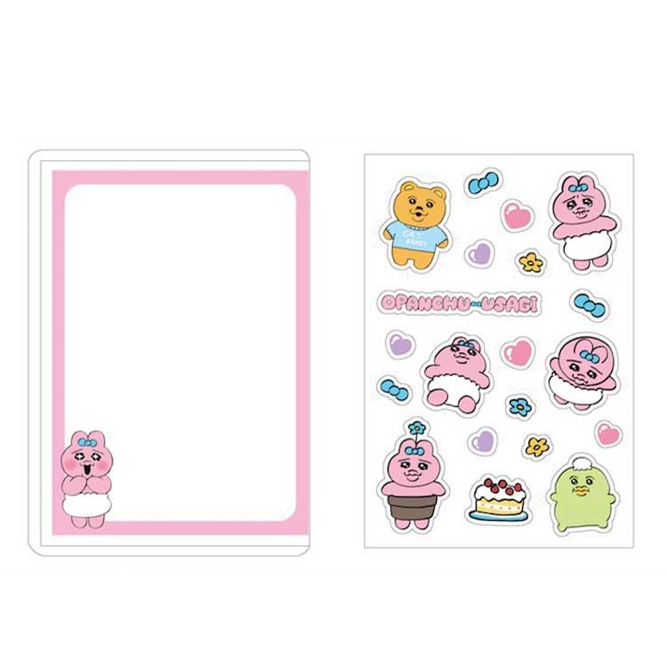おぱんちゅうさぎ 硬質カードケースデコセット ピンク 963178 フォト