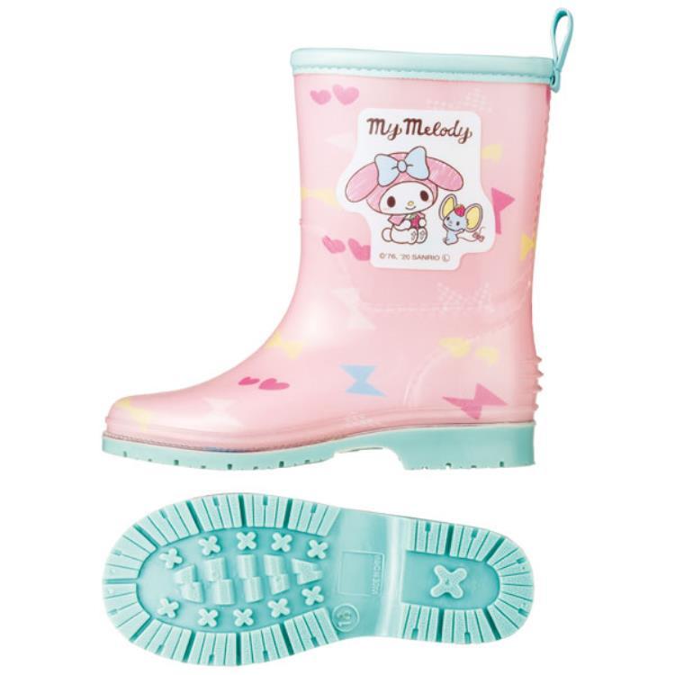マイメロディ RIBT3 レインブーツ 18cm おやつタイム ピンク 長靴 子供