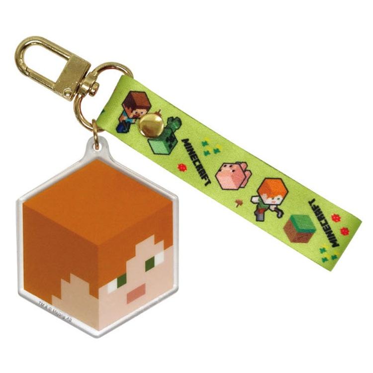 【新品未開封】マイクラ キーチェーン20個セット バラ売り可 マインクラフト アクリルボールチェーンA ( スライム ) 17004