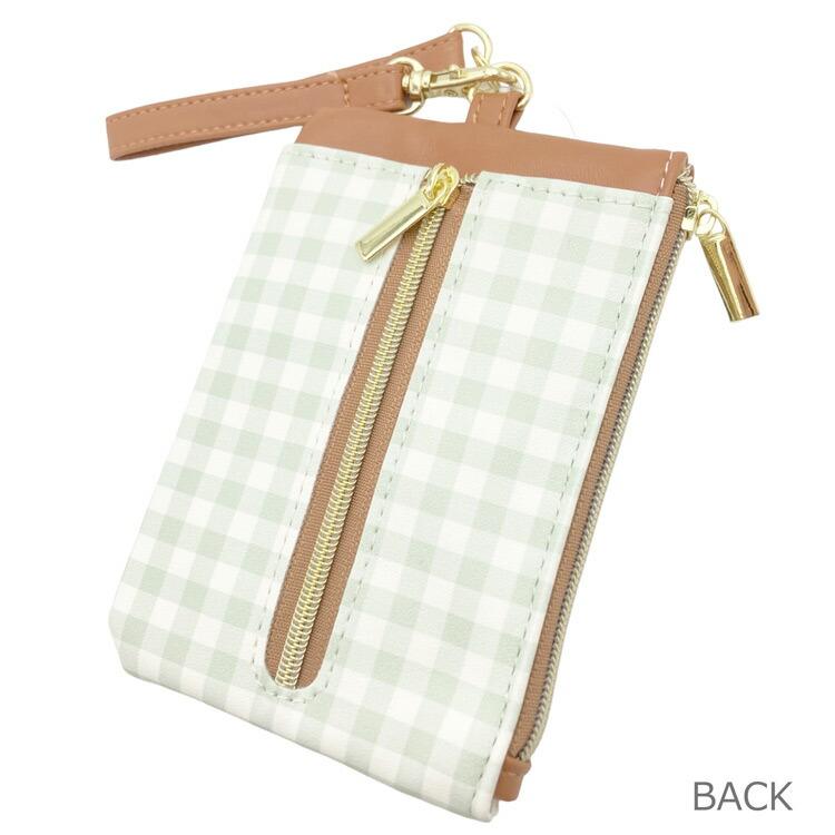 mofusand キーパスケース ギンガムチェック Chou Poche 097230