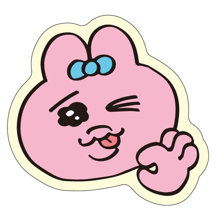 おぱんちゅうさぎ ダイカットステッカーミニ 8. : キャラクター雑貨