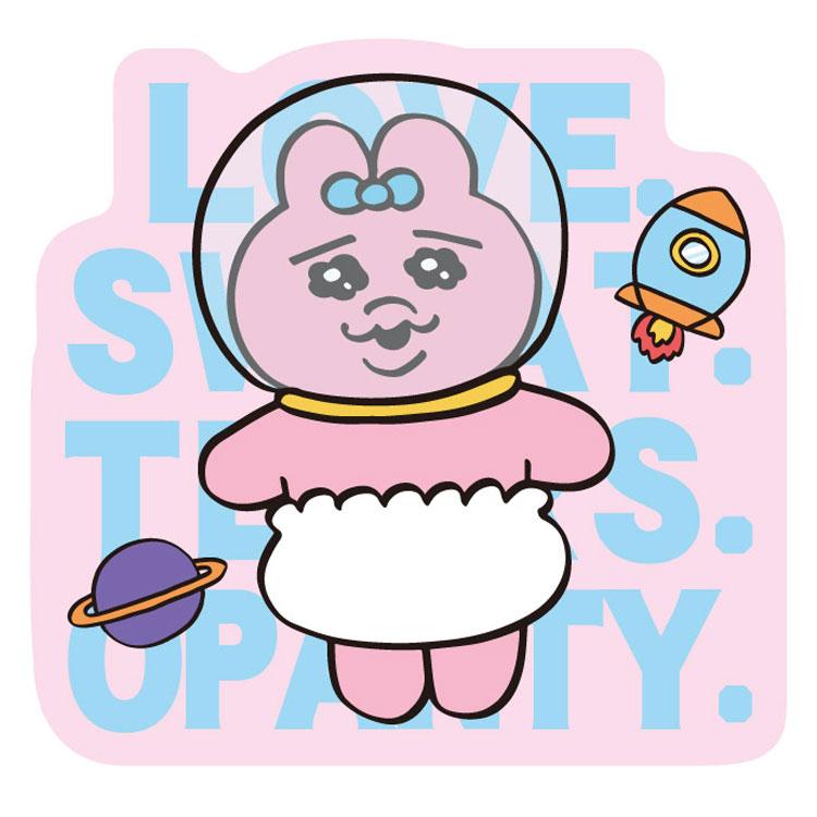 おぱんちゅうさぎ おぱんちゅうさぎ ダイカットステッカーミニ 9. :md31499754:キャラクター雑貨 ラフラフ 通販 おぱんちゅうさぎ ダイカットステッカーミニ クリエイター 可哀想に!さん SNS ツイッター スマホ PC キャリーバッグ デコシール