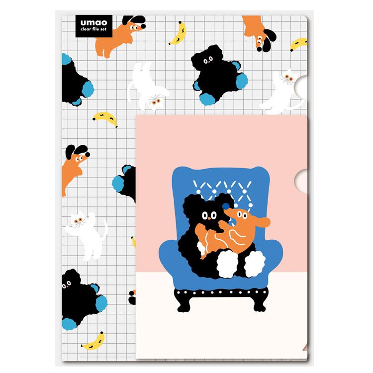 umao クリアファイルセット FRIENDS 016079 クリアファイル 2枚セット