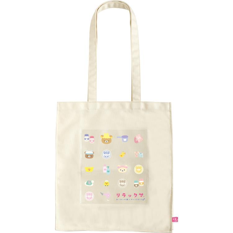 リラックマ トートバッグ ねこねこの湯 銭湯 温泉 サブバッグ スクエア