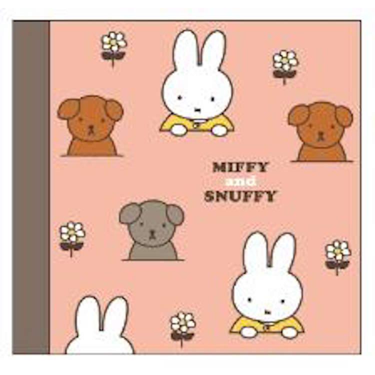 ミッフィー スクエアメモ ピンク めも メモ帳 メモ紙 miffy and snuffy