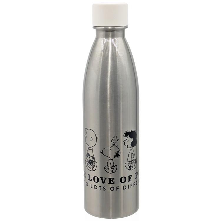 スヌーピー 炭酸ボトル530ML みんなでお出掛け 161405 シルバー