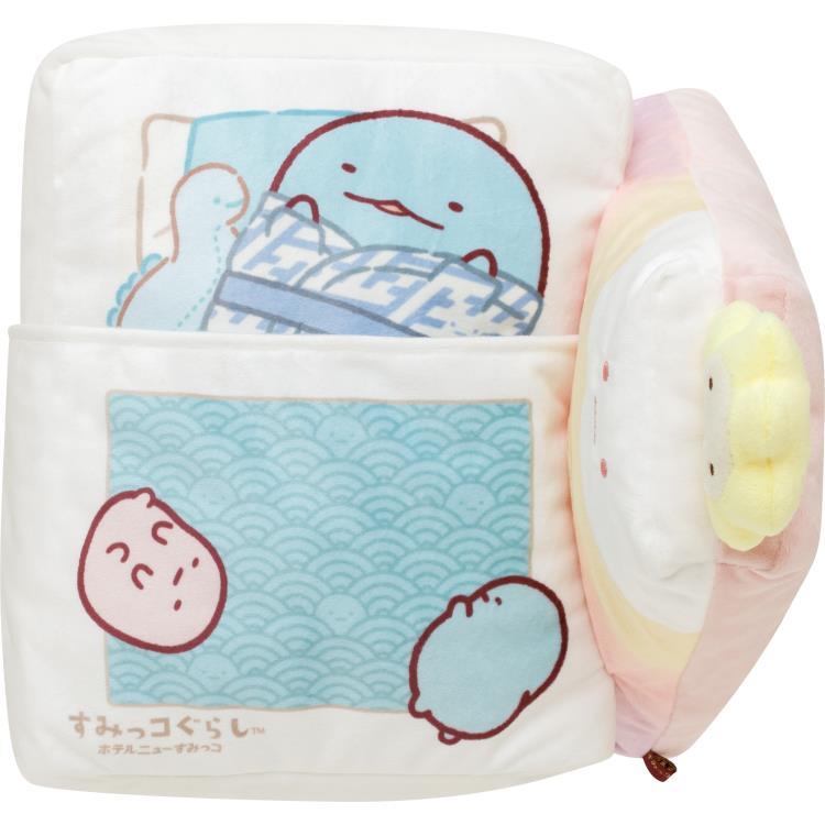 20260304SSすみっコぐらし モーニングコールぬいぐるみこまくら ホテル