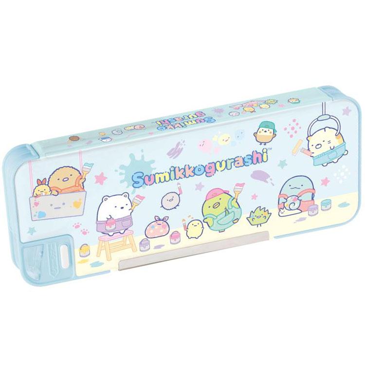 すみっコぐらし ソフトペンケース PT14102 ゴーゴースクール 筆箱 両面