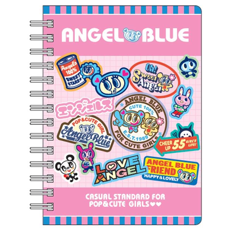 Angel Blue シールブックノートA6 ピンク エンジェルブルー 懐かしい シール台紙 シールノート プリクラ 734941